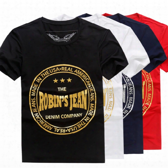 2017 New Tops & Tees Fashion Design Robin Jean T-shirts Men Men&#039;s Robin T Shirt Short Sleeve Shirts Robins Tshirts Big