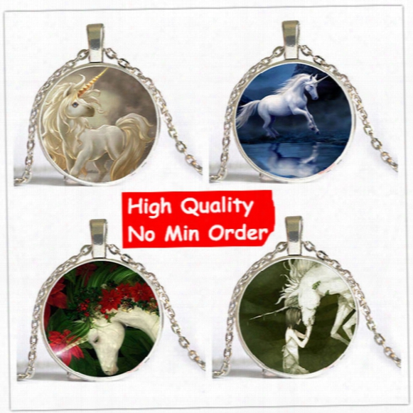 6 Style Vintage Art Horse Unicorn New Fashion High Quality Cheap Unisex Chain Necklace Manufacturer Free Shipping Christmas Gift Ns006