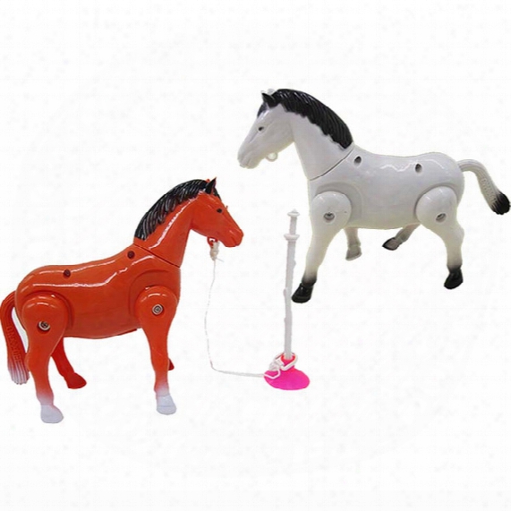 Children &#039;s Toy Horse Electric Rotating Pony Around The Pile Simulation Animal New Peculiar Puzzle Toys Wholesale