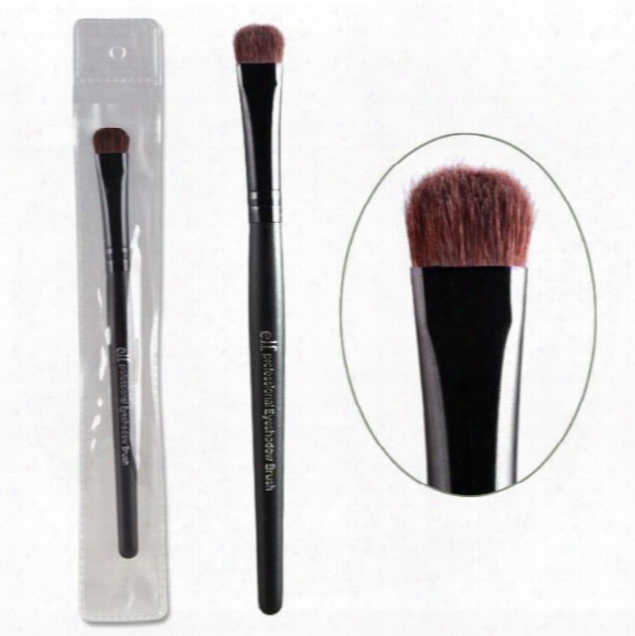 E.l.f. Brand Professional Eyeshadow Brushes Elf Studio Single Black Eye Shadow Makeup Brush Cosmetic Tool Kits With Horse Hair Wood Handle