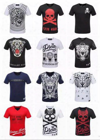 Germany New Top Quality Men 3d T Shirt Summer P Brand Cotton Short Sleeve T-shirt Fashion Skull &horse Printed Hip Hop Men&#039;s T-shirt Tee