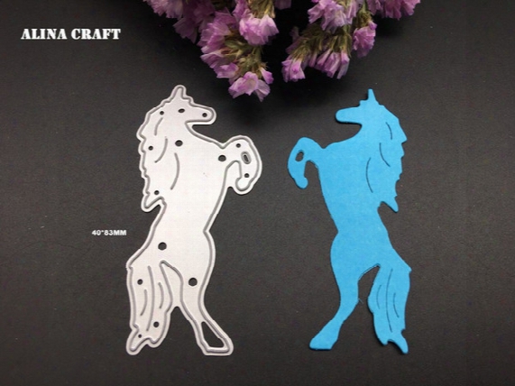 Horse Metal Cutting Dies For Scrapbook Album Invitation Home Decoration Embossing Stencils Cut Dies