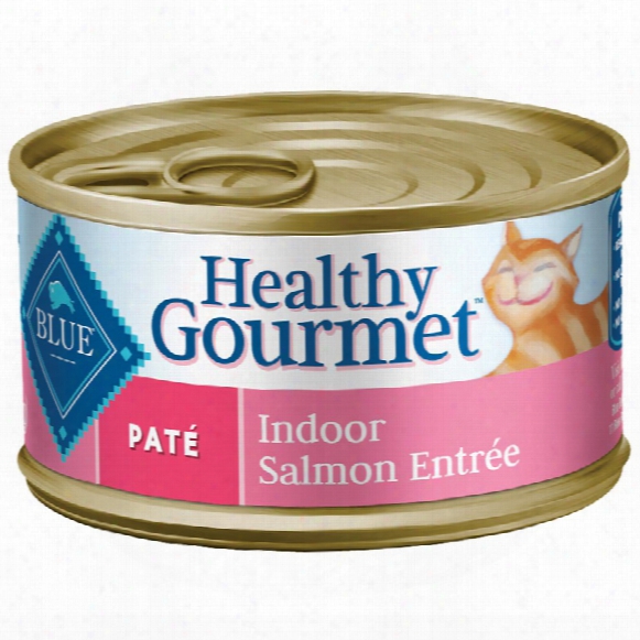 Blue Buffalo Healthy Gourmet Pate Indoor Salmon Entree For Cats - (24 Pack) 5.5oz