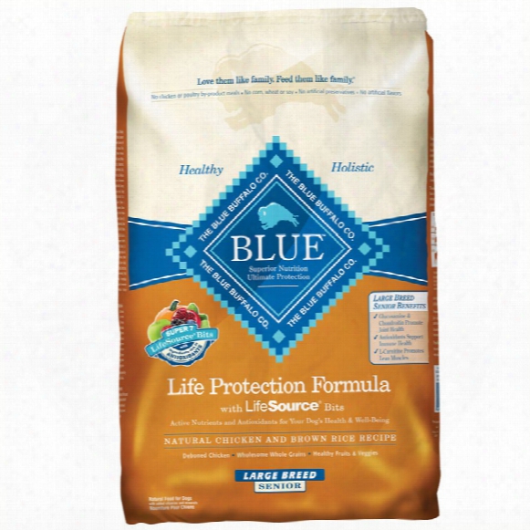 Blue Bufaflo Life Protection Chicken & Brown Rice Large Breed Senior Recipe (30 Lb)