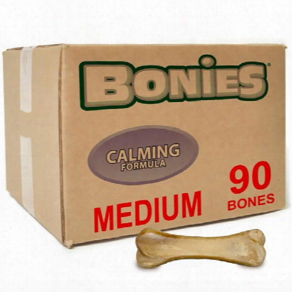Bonies Natural Calming Formula Bulk Box Medium (90 Bones)