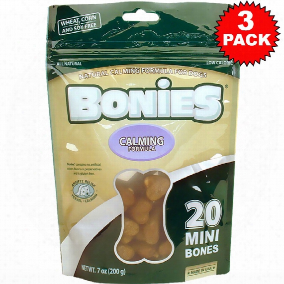 Bonies Natural Calming Formula Multi-pack Mini 3-pack (60 Bones)