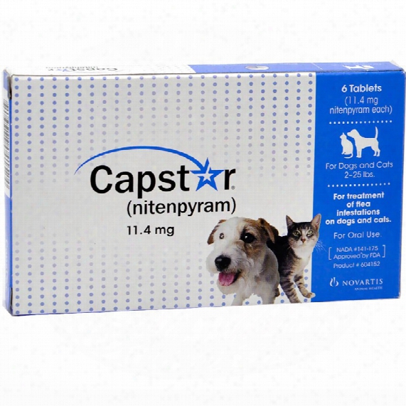 Capstar Blue For Dogs Or Cats 2-25 Lbs (6 Tablets)