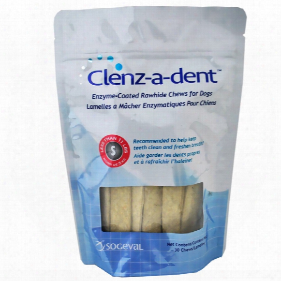 Clenz-a-dent Rawhide Chews For Dogs - Small (30 Ct)