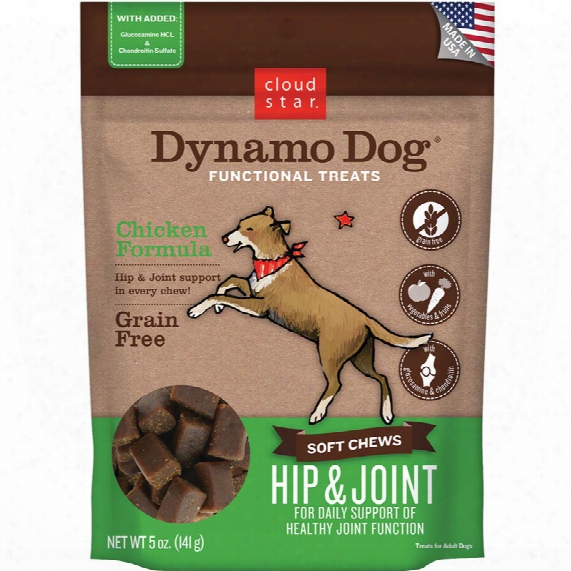 Cloud Star Dynamo Dog Functional Treats - Hip & Joint - Chicken (5 Oz)