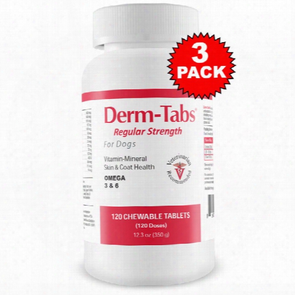 3-pack Derm-tabs Steady Strength For Dogs (360 Chewable Tablets)