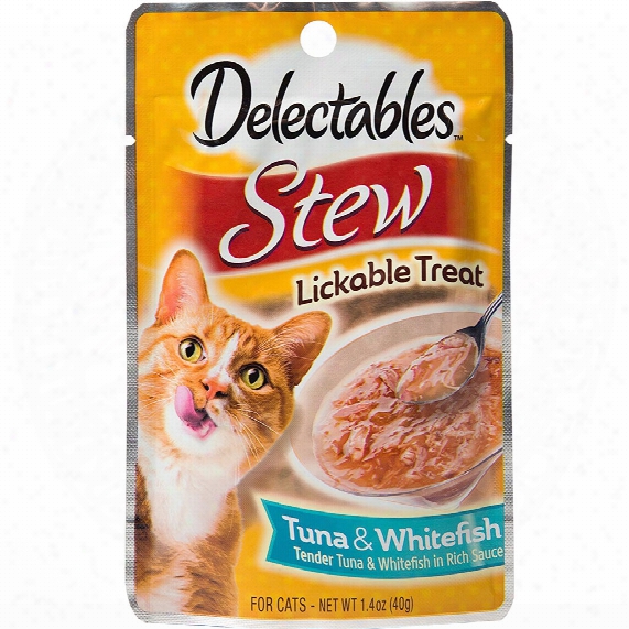 Delectables Stew Lickable Treat For Senior Cats - Chicken & Tuna (1.4 Oz)