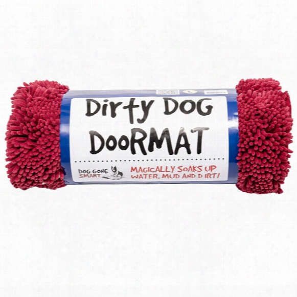 Dirty Dog Doormat - Large (maroon)