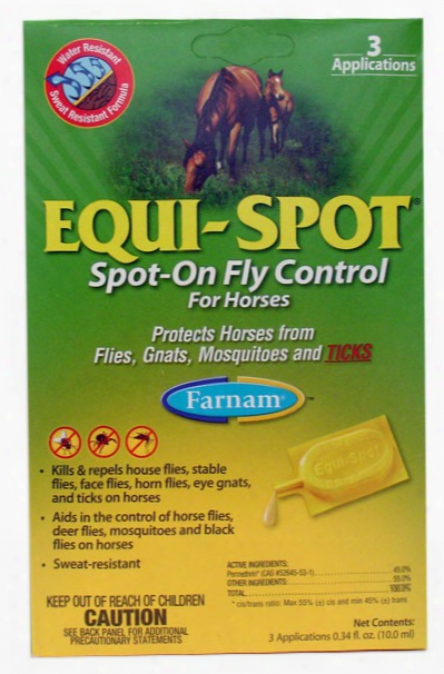 Equi-spot: Spot-on Fly Control For Horses (3 10ml Tubes)