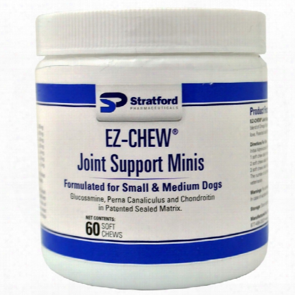Ez-chew Joint Support Minis For Small & Medium Dogs (60 Soft Chews)