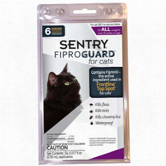 Fiproguard Flea & Tick Squeezee-on For Cats, 6-pack