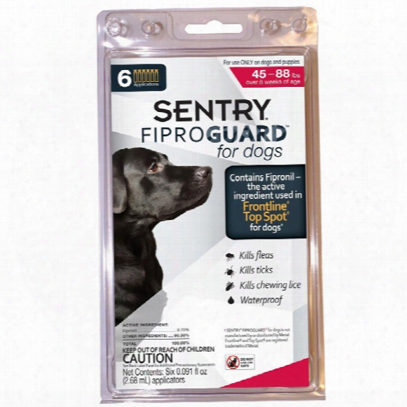 Fiproguard Flea & Tick Squeeze-on For Dogs 45-88 Lbs, 6-pack