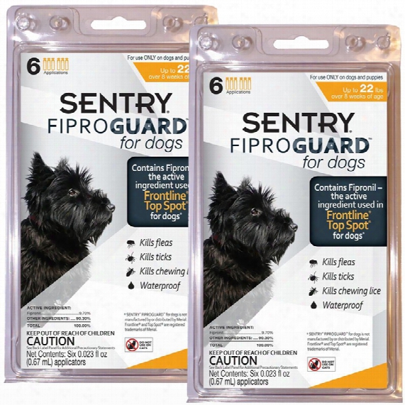 Fiproguard Flea & Tick Squeeze-on For Dogs Upto 22 Lbs, 12-pack