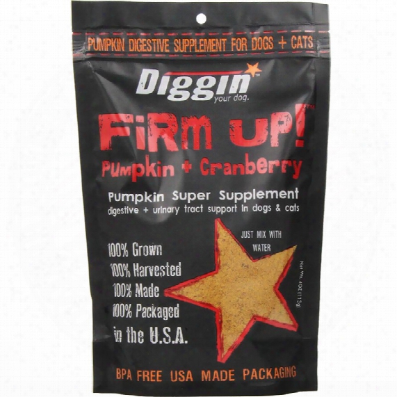 Firm Up! Pumpkin + Cranberry Digestive + Urinary Tract Support For Dogs & Cats (4 Oz)