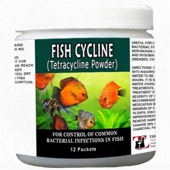 Fish Cycline 250mg - Tetracycline Powder (12 Packets)