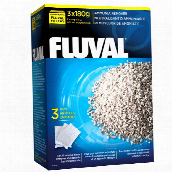 Fluval Ammonia Remover, 540 Gram (3 Pack)