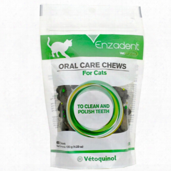 Vetoquinol Enzadent Oral Care Chews For Cats (60 Count)