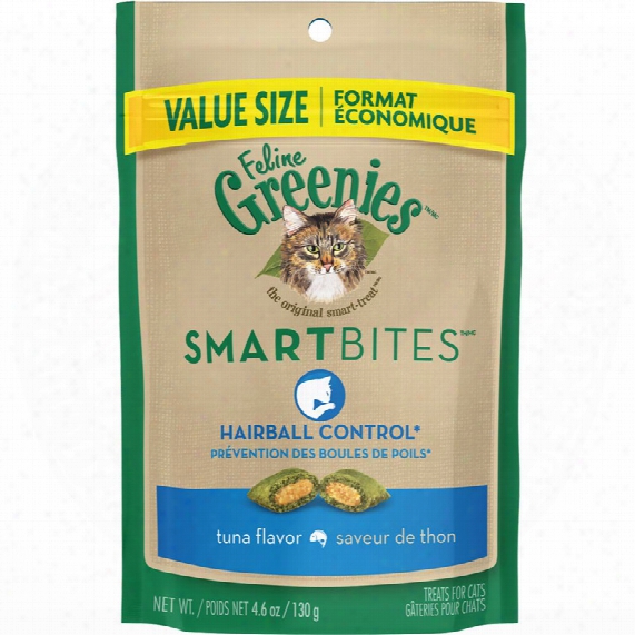 Feline Greenies Smartbites Hairball Control Tuna (4.6 Oz)