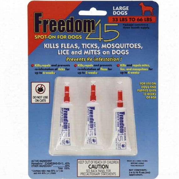 Freedom 45 Spot-on For Dogs Large (3 Month)
