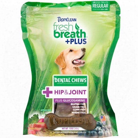 Fresh Breath Plus Dental Treats Hip & Joint - Regular (10 Chews)