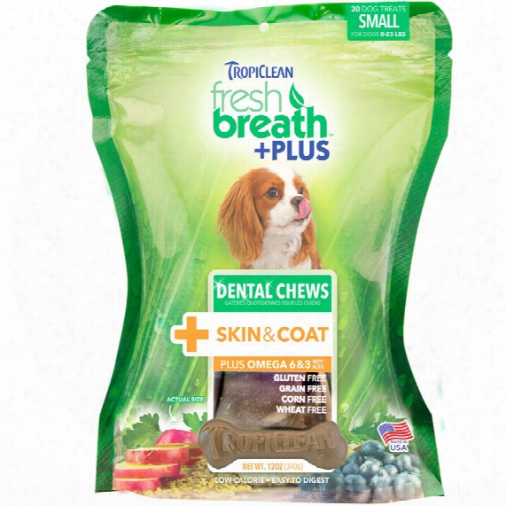 Fresh Breath Plus Dental Treats Skin & Coat - Small (20 Chews)