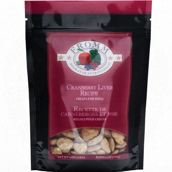 Fromm Four-star Cranberry Liver Treats For Dogs (6 Oz)