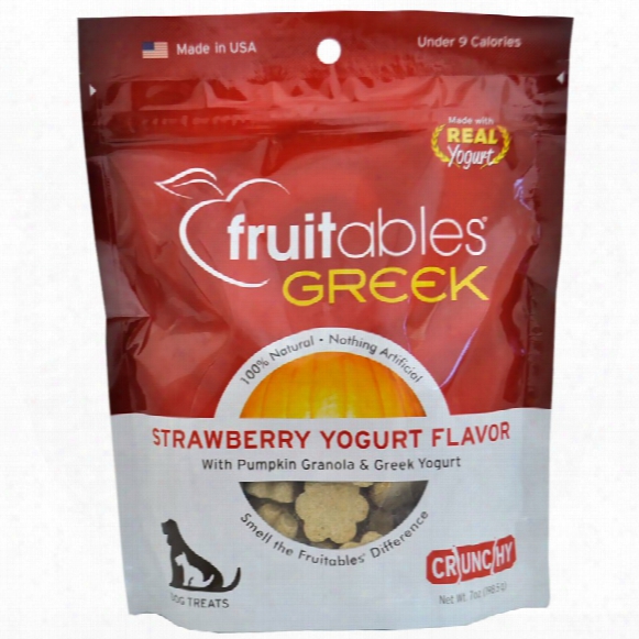 Fruitables Dog Treats - Greek Strawberry Yogurt (7 Oz)
