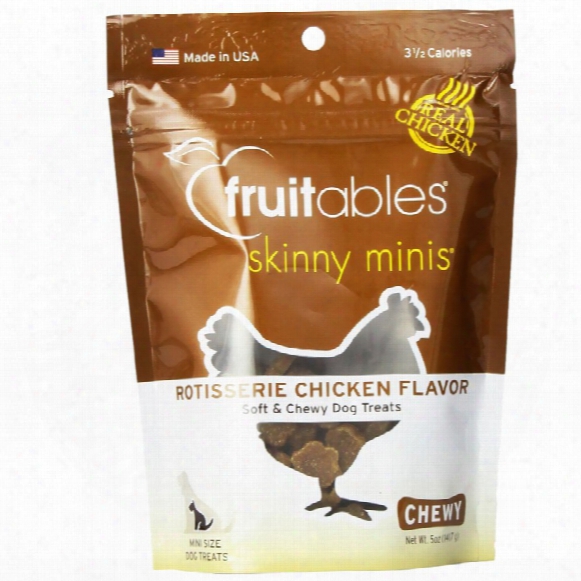 Fruitables Skinny Minis Soft & Chewy Dog Treats - Rotisserie Chicken (5 Oz)