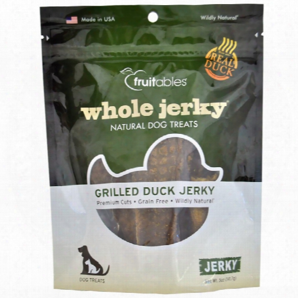 Fruitables Whole Jerky Dog Treats - Grilled Duck (5 Oz)