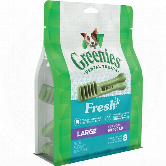 Greenies Freshmint Treat-pak - Large 8 Treats (12 Oz)