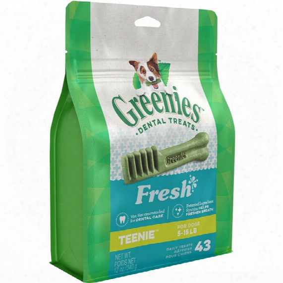 Greenies Freshmint Treat-pak - Teenie 43 Treats (12 Oz)