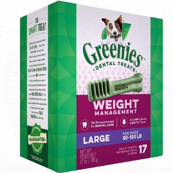 Greenies Weight Management Treat-pak - Large (27 Oz)