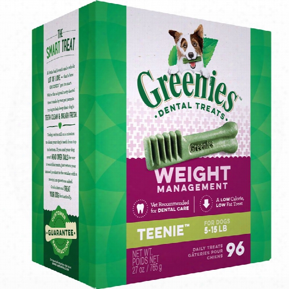 Greenies Weight Management Treat-pak - Teenie (27 Oz)