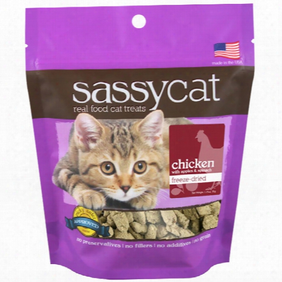Herbsmith Sassy Cat Treats - Chicken With Apples & Spinach