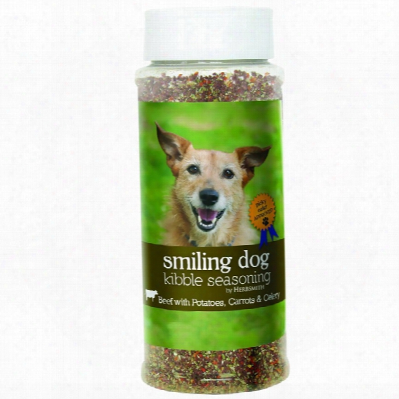 Herbsmith Smiling Dog Kibble Seasoning - Beef With Potatoes, Carrots & Celery - Large