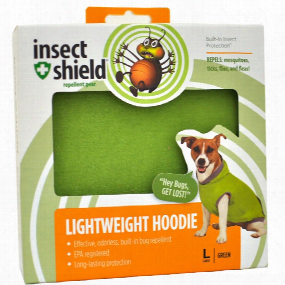 Insect Shield Lightweight Hoodie Large - Green