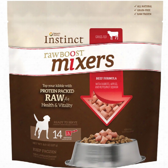 Instinct Raw Boost Frozen Mixers - Beef (8 Oz)