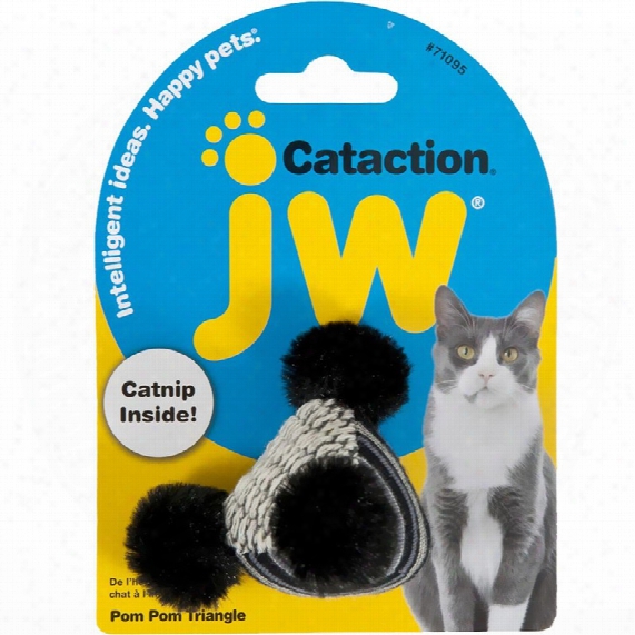Jw Pet Cataction Pom Pom Triangle