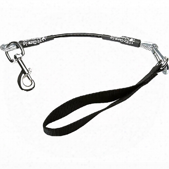 Vir-chew-ly Indestructible Leash For Life -black (large)