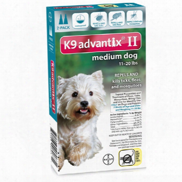 2 Month K9 Advantix Ii Teal For Medium Dogs (11-20 Lbs)