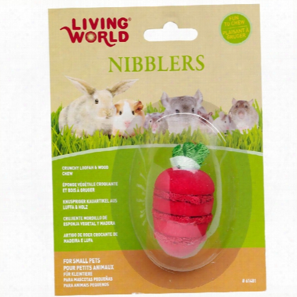 Living World Nibblers Wood/loofah Chews - Stawberry
