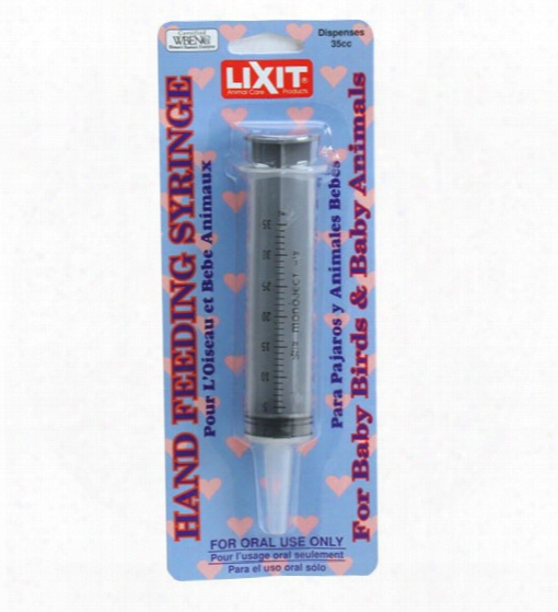 Lixit Hand Feeding Syringe (35 Cc)