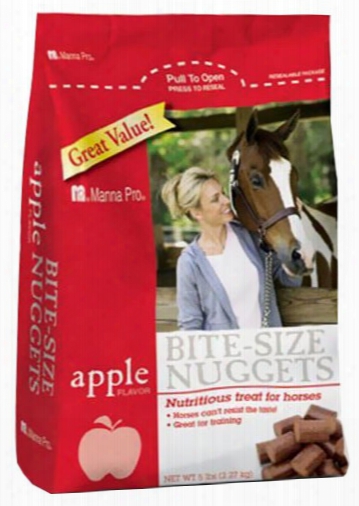 Manna Pro Bite Size Apple Nuggets Horse Treats (5 Lb)