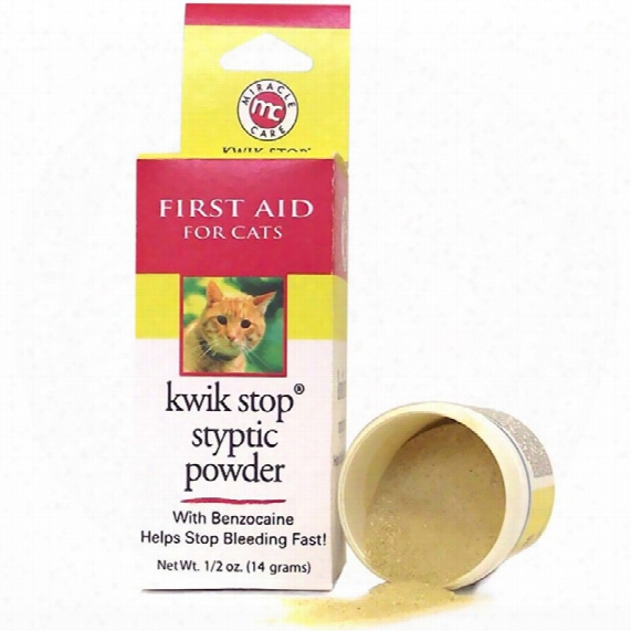 Miracle Care Kwik Stop Styptic Powder For  Cats (0.5 Oz)