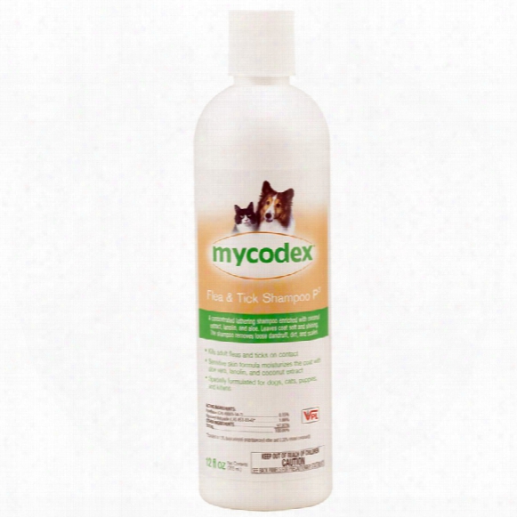 Mycodex Flea & Tick Shampoo P3 - Triple Strength Pyrethrin (12 Oz)