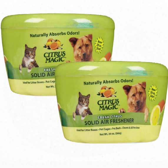 2-pack Citrus Magic Pet Odor Absorbing Solid Air Freshener - Fresh Citrus (40 Oz)